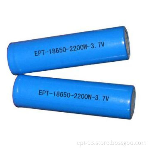 18650 battery cell for light lamps